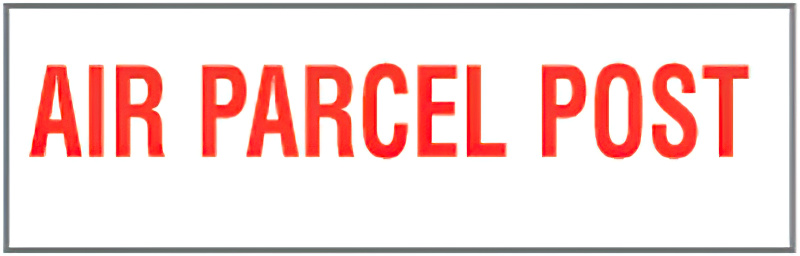 EA07,UPGRADE RUBBER STAMP AIR PARCEL POS