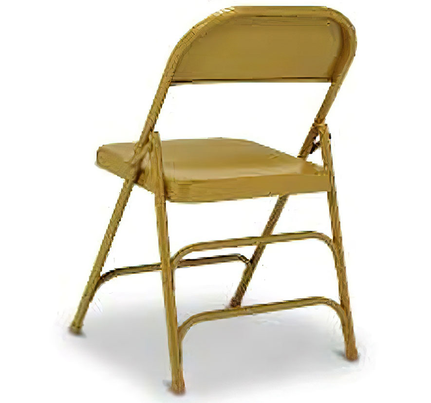 Steel Folding Chair with Extra Back Brace