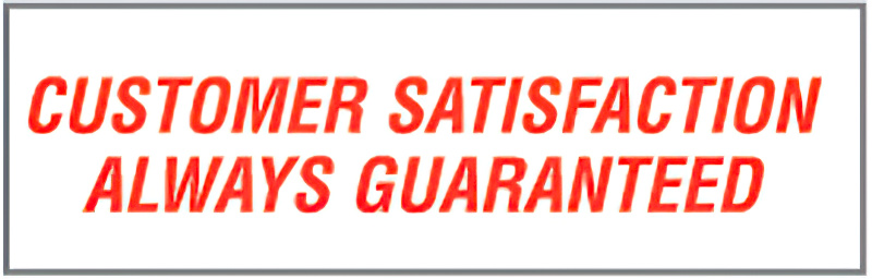 EA07,UPGRADE RUBBER STAMP CUSTOMER SATIS