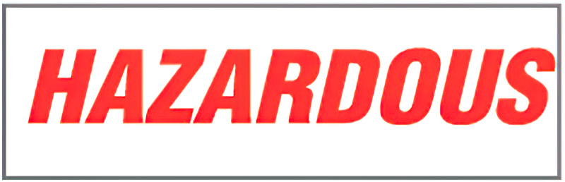 EA07,UPGRADE RUBBER STAMP HAZARDOUS