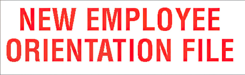 N10-142 NEW EMPLOYEE ORIENTATION FILE,