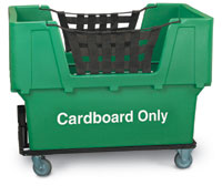 Cardboard Only Container Truck, Green