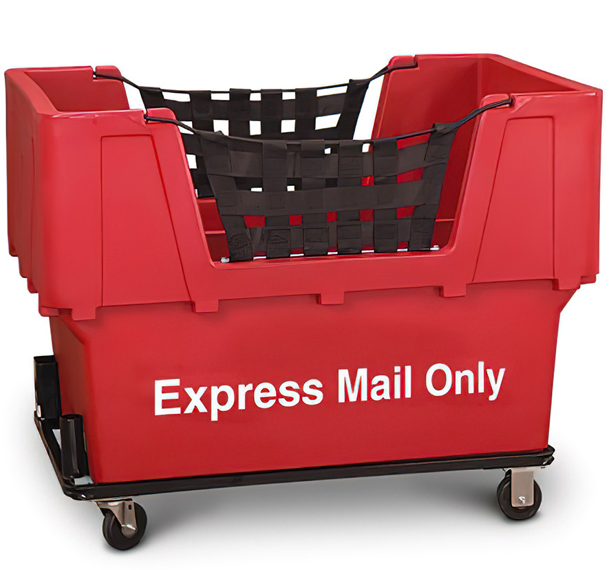 Red Container Truck, "Express Mail Only"
