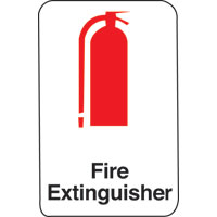6X9 INTN'L SYMBOL SIGN-FIRE EXTINGUISHER
