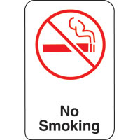 6X9 INTN'L SYMBOL SIGN-NO SMOKING