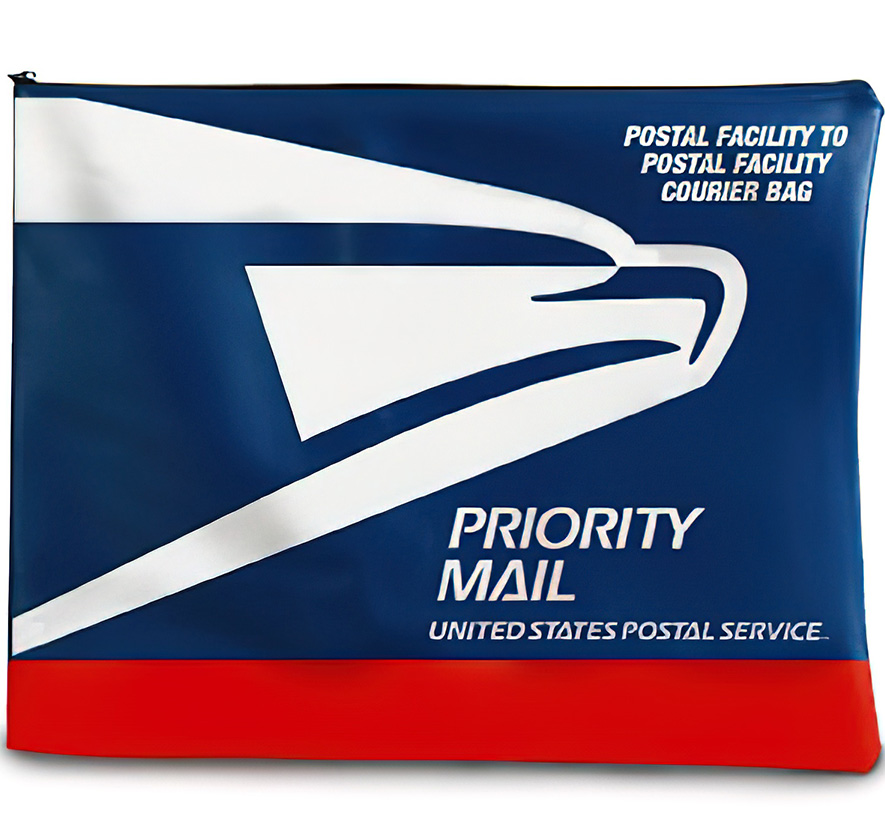 Vinyl Priority Mail Courier Bag