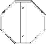 24" Stop Sign Trim