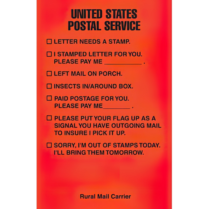 Rural Customer Instructions Cards