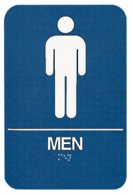 ADA Compliant Signs, Men Restroom