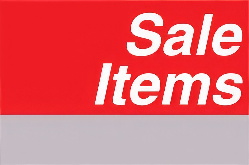Slatwall Signage, 5"x 7 1/2", "Sale Items"