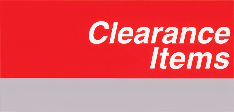 Slatwall Signage, 5"x7 1/2", 'Clearance Item'
