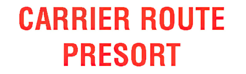 Small Counter Stamp, Carrier Route Pre-S