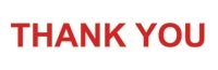THANK YOU - small counter stamp
