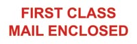 FIRST CLASS MAIL ENCL - counter stamp