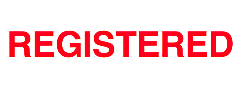 REGISTERED - SELF-INKING STAMP