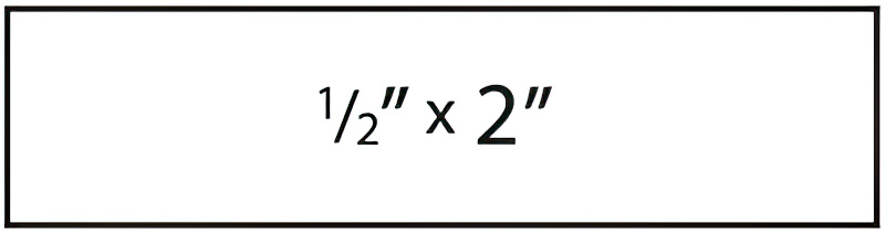"N11" 11/16" X 1-15/16" CUSTOM PRE-INKED STAMP