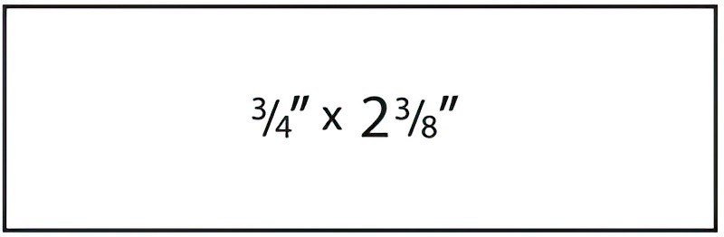 "SE09R" 5/8" X 2-7/16" CUSTOM PRE-INKED STAMP