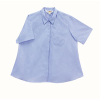 Women's Short Sleeve Maternity Clerk Shirt-Sizes: S-2XL