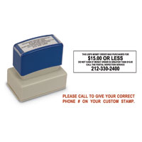1-1/8" x 2 Quick Dry Multi Surface Stamp