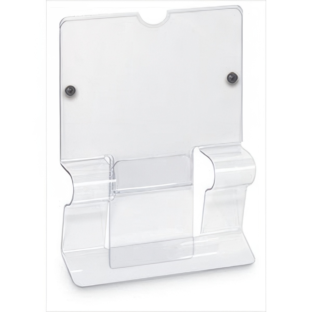 Clear Placard with Rivets/Thumb Notch to Secure Insert
