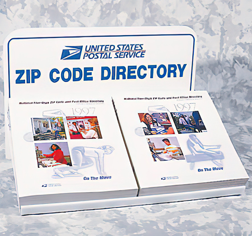 Counter Stand Zip Code Directory Holder