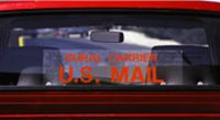"Rural Carrier U.S. Mail" Static Cling
