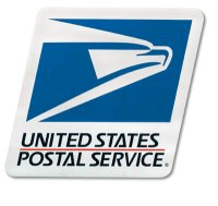4" x 4" Tri-Color Postal Logo Decal