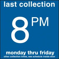 COLLECTION BOX DECALS - 8:00 P.M.