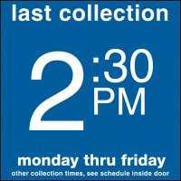 COLLECTION BOX DECALS - 2:30 P.M.