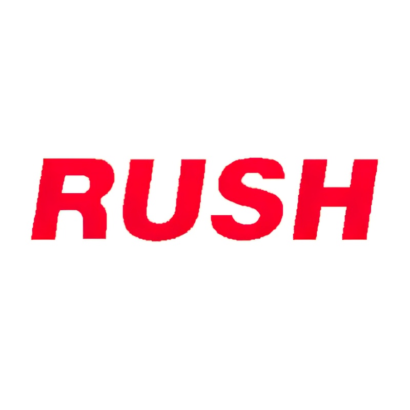 "Rush" Pre-Inked Small Counter Stamp