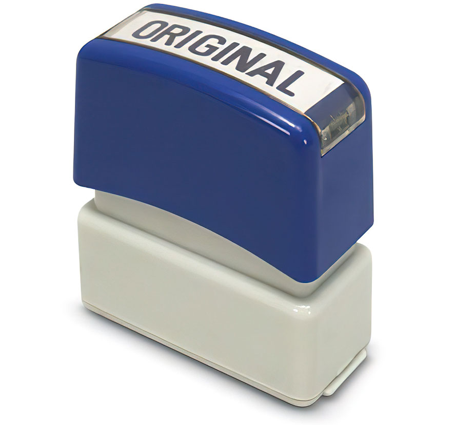 "Original" Pre-Inked Small Counter Stamp