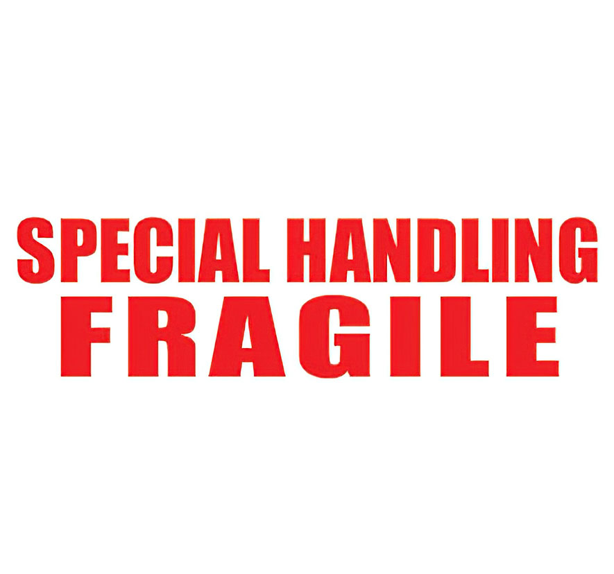 "Special Handling - Fragile" Pre-Inked Counter Stamp