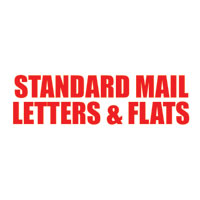 "Standard Mail Letters & Flats" Pre-Inked Counter Stamp