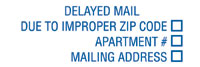 Delayed Mail Due to Improper Zip Code