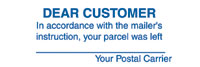 Dear Customer - In Accordance With Mailers