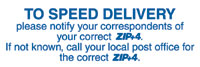 To Speed Delivery, Please Notify Your
