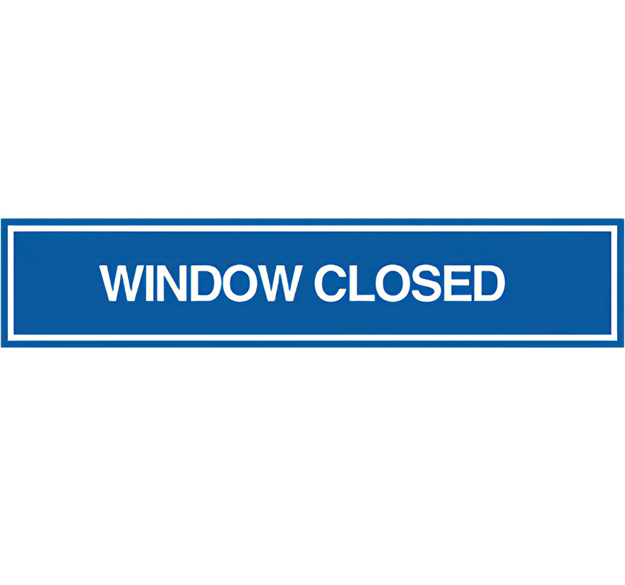 "Window Closed" Counter Sign