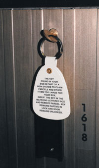 Key Tags For Parcel Lockers, White